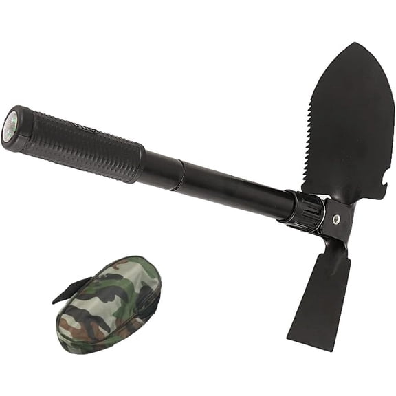 Folding Shovel with Carry Pouch Multitool Outdoor