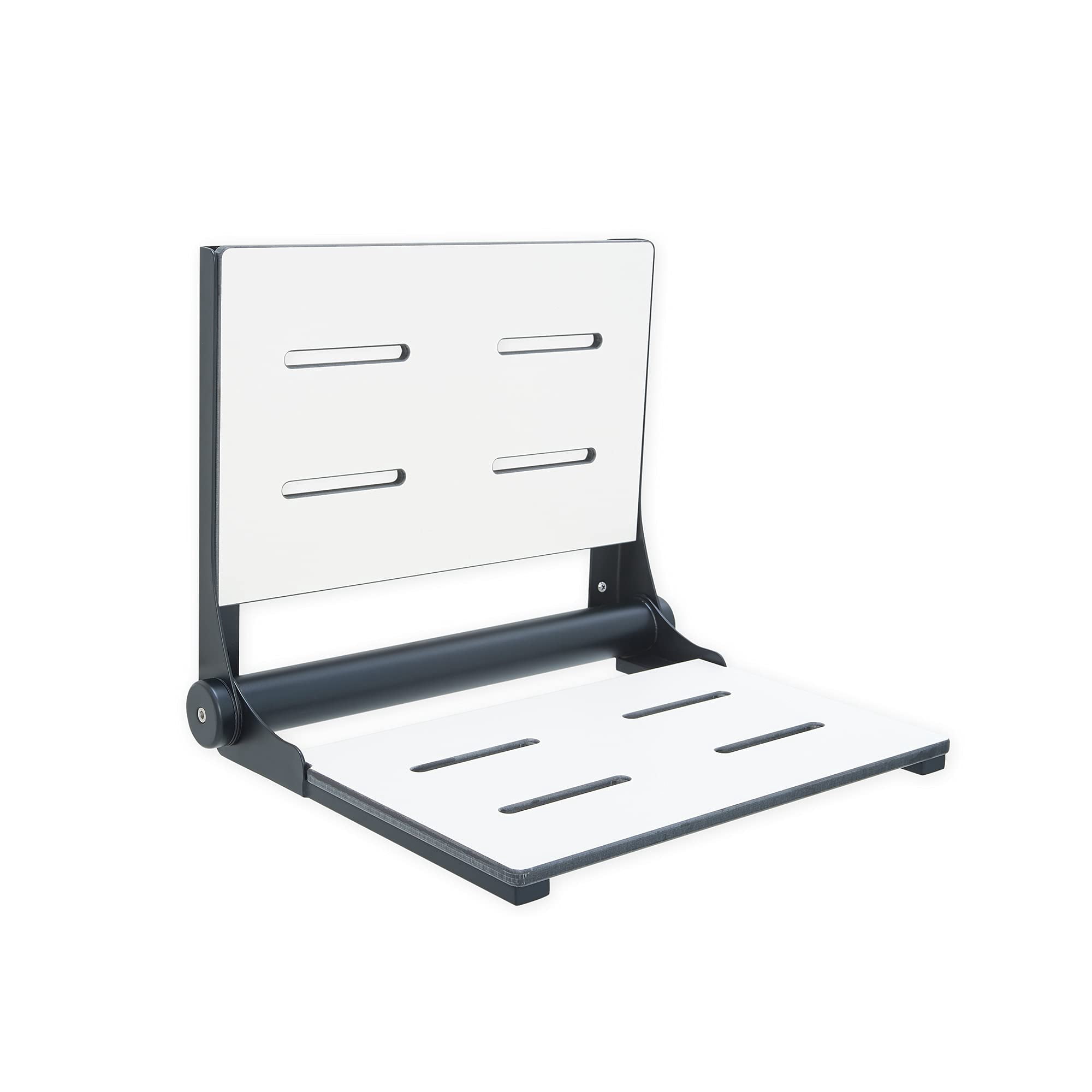 Folding Shower Seat with Back - ADA Wall Mount Bathroom Bench for ...