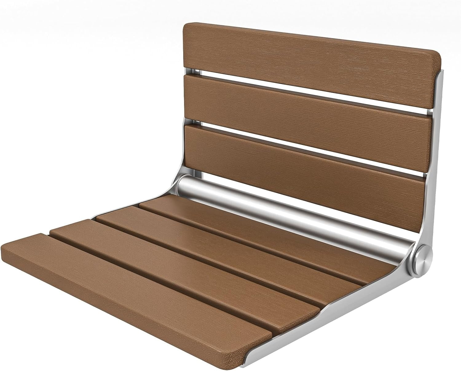 Folding Shower Seat Wall Mounted, SpaceSaving Fold Down Shower Bench
