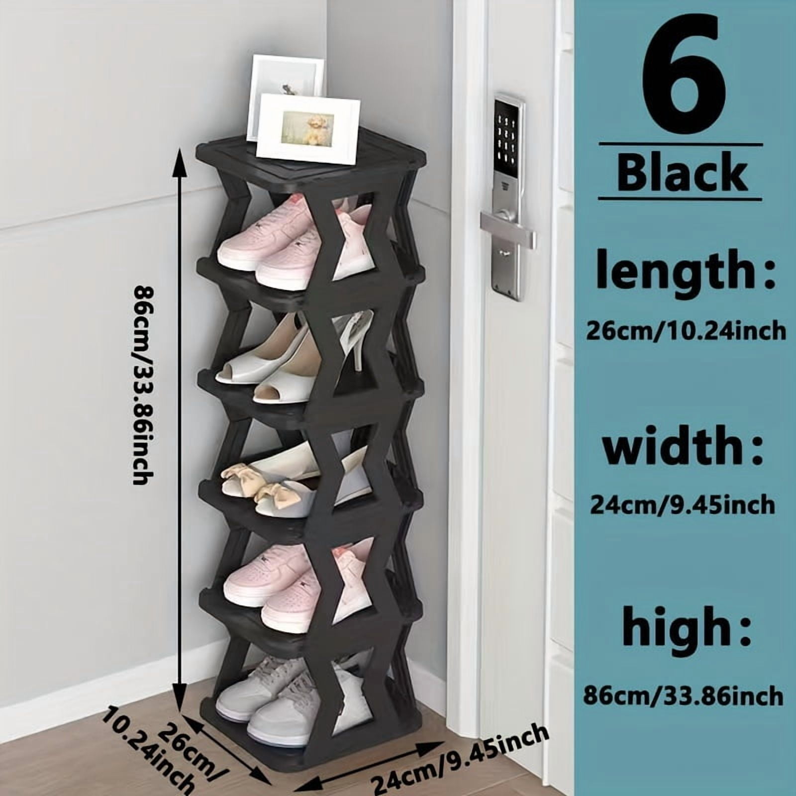 [Folding Simple Shoe Rack] 6/9 Layer Folding Shoe Rack - 1pc Multi ...