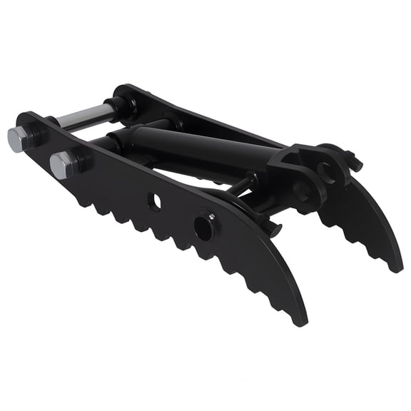 Folding Single Hole Mini Excavator Thumb, Heavy Duty Manganese Steel Bucket Clamp for 3 Ton Excavator, Ideal for Construction Farm Landscaping