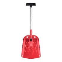 Folding Snow Shovel with Aluminum Edge,Portable Shovel for Snow Removal, Lightweight Emergency Snow Shovel, Multifunctional Collapsible Shovel, Shovel For Car Driveway, Garden, Camping （1Pc，Red）
