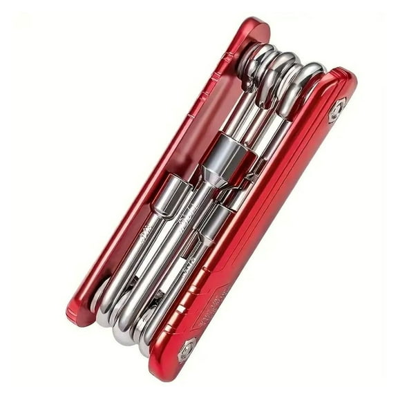 Folding Socket Wrench Set 6pcs - Adjustable Hex Key Set, Vanadium Steel, Portable Wrench Tool Set for Home Repair, Automotive, DIY Projects