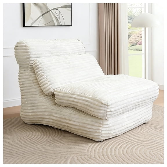 Folding Sofa Bed,3-in-1 Convertible Boneless Sofa Bed,Foldable Comfy Sleeper Sofa Bed Couch with Back Support,Comfortable Modern Folding Floor Chair for Game,bedroom, apartment home decoration(White)