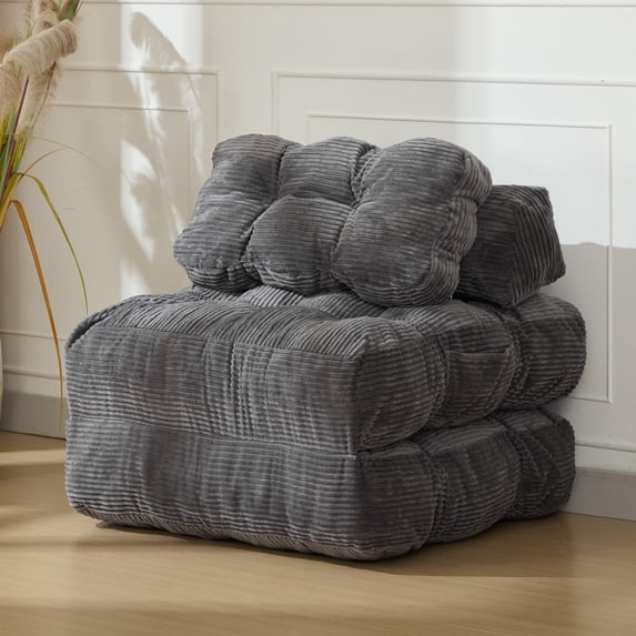 Folding Sofa Bed, 3-in-1 Convertible Sleeper Chair with Pillow & Back Support, Portable Fold Out Chair Bed, Comfy Floor Sofa Lounge for Living Room,Apartment