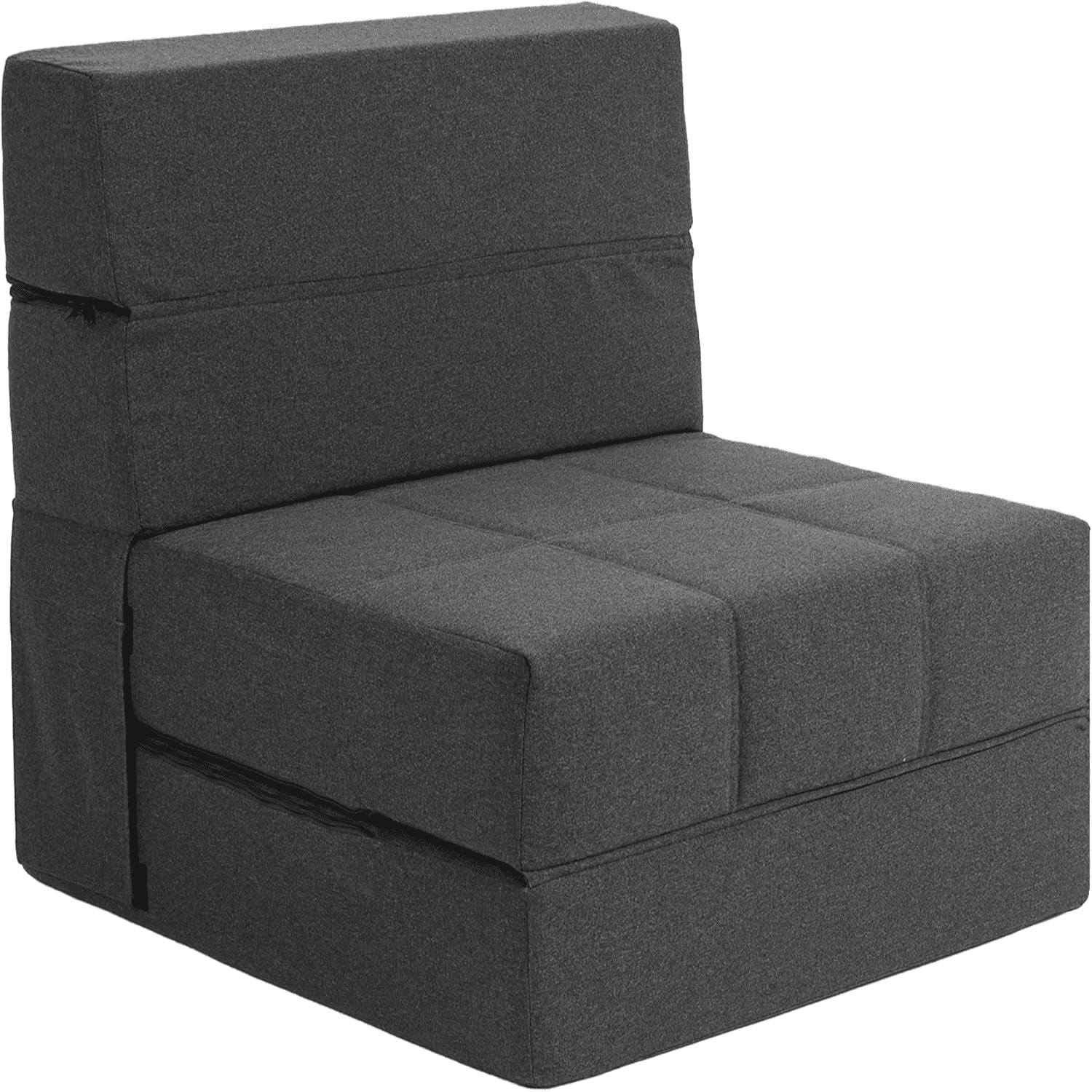 Folding Sofa Bed Convertible Sleeper Chair Bed Teddy Fabric Floor ...