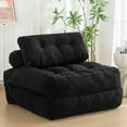 Folding Sofa Bed, Convertible Sleeper Chair with Pillow Mattress with