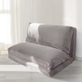 thumbnail image 1 of Folding Sofa Bed,Extra Thick and Long Fluffy 4 Position Convertible Flip Lounge Chair,Foam Filling Folding Matress Sofa Bean Bag with Washable Cover,Grey,30x95 Inch, 1 of 11