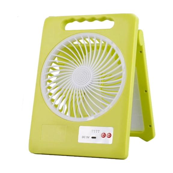 Folding Solar Fan Light Portable Rechargeable Outdoor Camping Lantern with Emergency Power Desktop Lamp