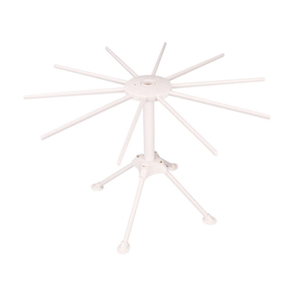 Folding Spaghetti Drying Rack, Adjustable Pasta Dryer For Kitchen, Compact And Easy Storage, White
