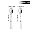 thumbnail image 1 of Folding Spoon and Fork Set - 304 Stainless Steel Portable Multi-Function Camping Cutlery - Outdoor Travel Utensil with Storage Box - Compact Reusable Pocket Silverware, 1 of 8