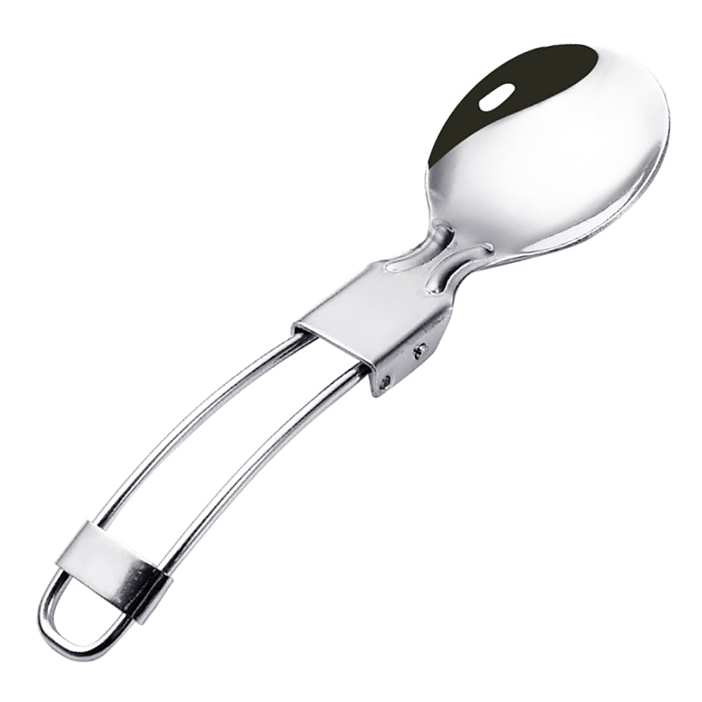 Folding Spoon Portable 3 in 1 Folding Dinner Flatware Utensils ...