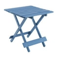 thumbnail image 1 of Folding Square Table,Portable Outdoor Solid Wood Table for Space-Saving,Patio,Blue, 1 of 7