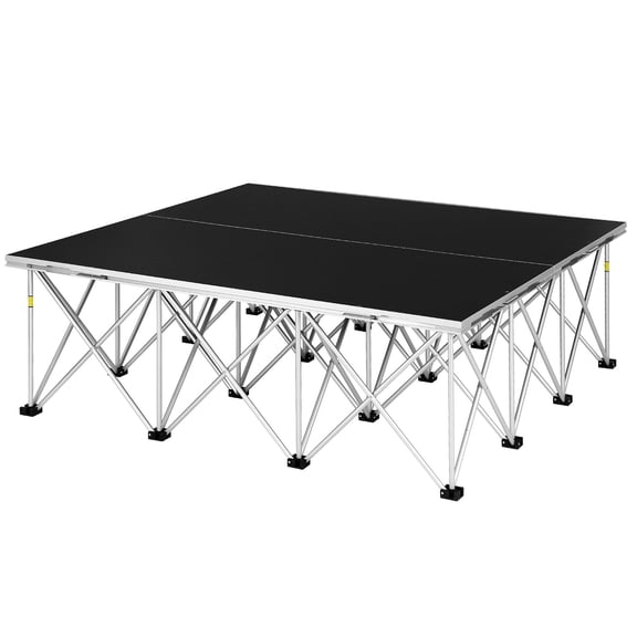 Portable Small Stage, 48in*48in Compact Folding Stage Platform, Load Capacity 1543 Lbs, Suitable For Weddings, Events, Performance Venues, Schools,Outdoor Events