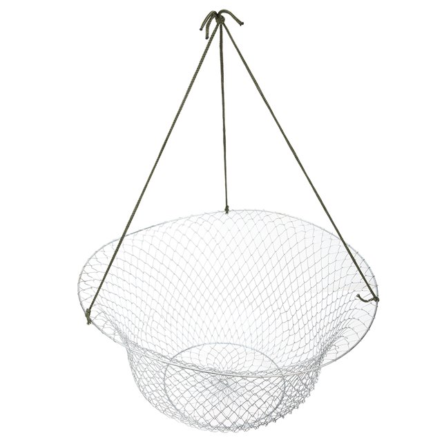 Folding Steel Wire Fishing Net Bait Shrimp Cage Crab Lobster Trap Nets