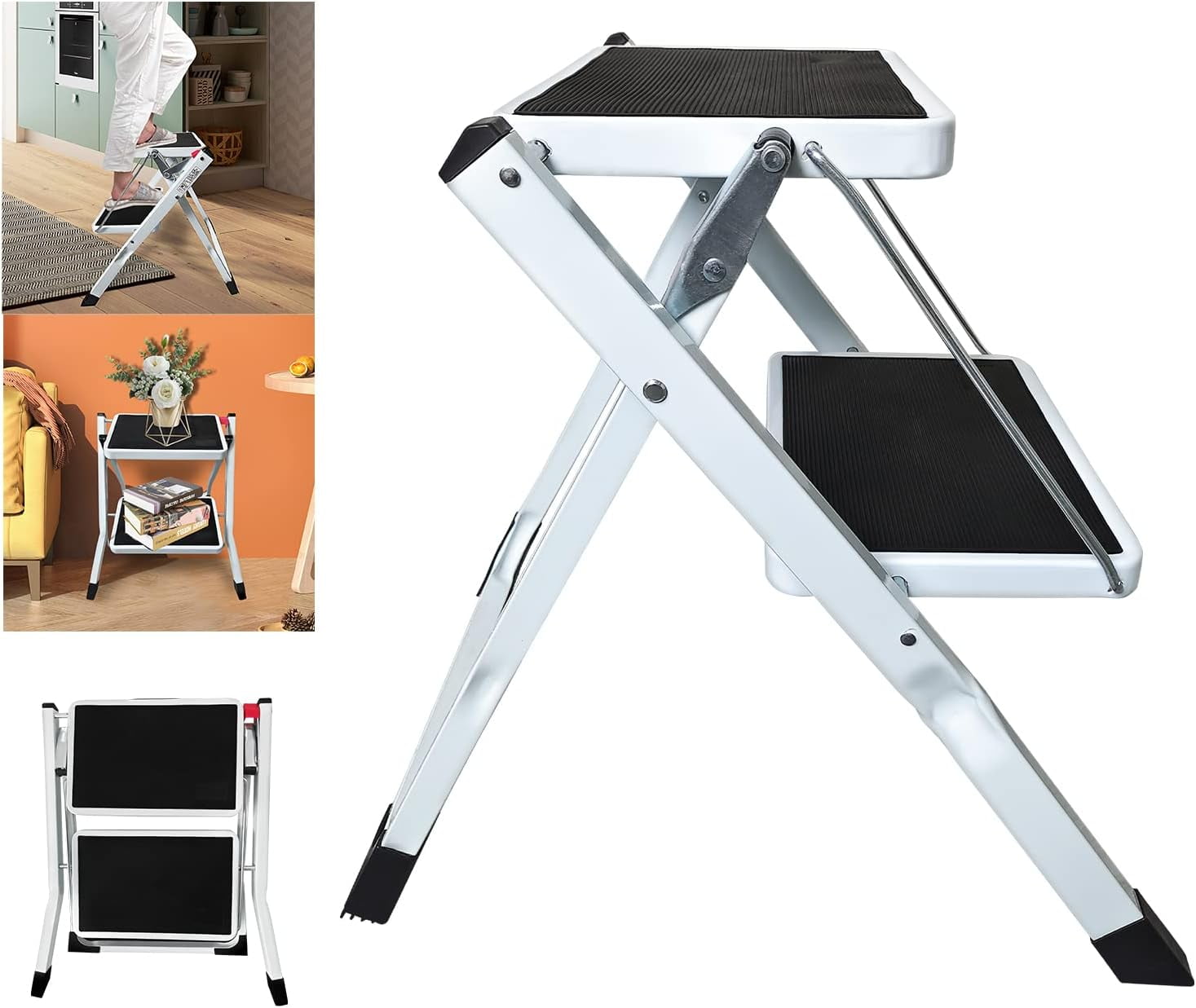 Folding Step Stool, 2 Step Work Platform, Folding Step Stool 2 Step ...