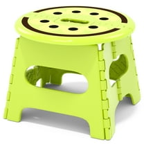 13 Inch Folding Step Stool for Adults Holds Up to 300 lbs, Durable Heavy Duty Step Stools for Adults, Compact Light-Weight Step Stool for Home, Outdoor, Indoor, Green