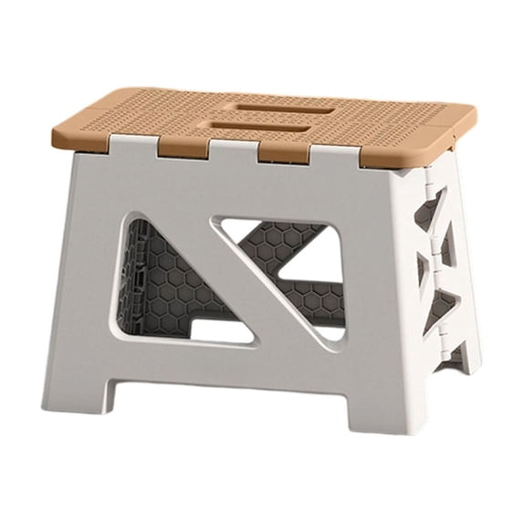 Folding Step Stool, Heavy Duty Portable Plastic Stepping Stool with Non Slip Surface, Collapsible Small Stool for Home Kitchen Bathroom Camping Outdoor Use