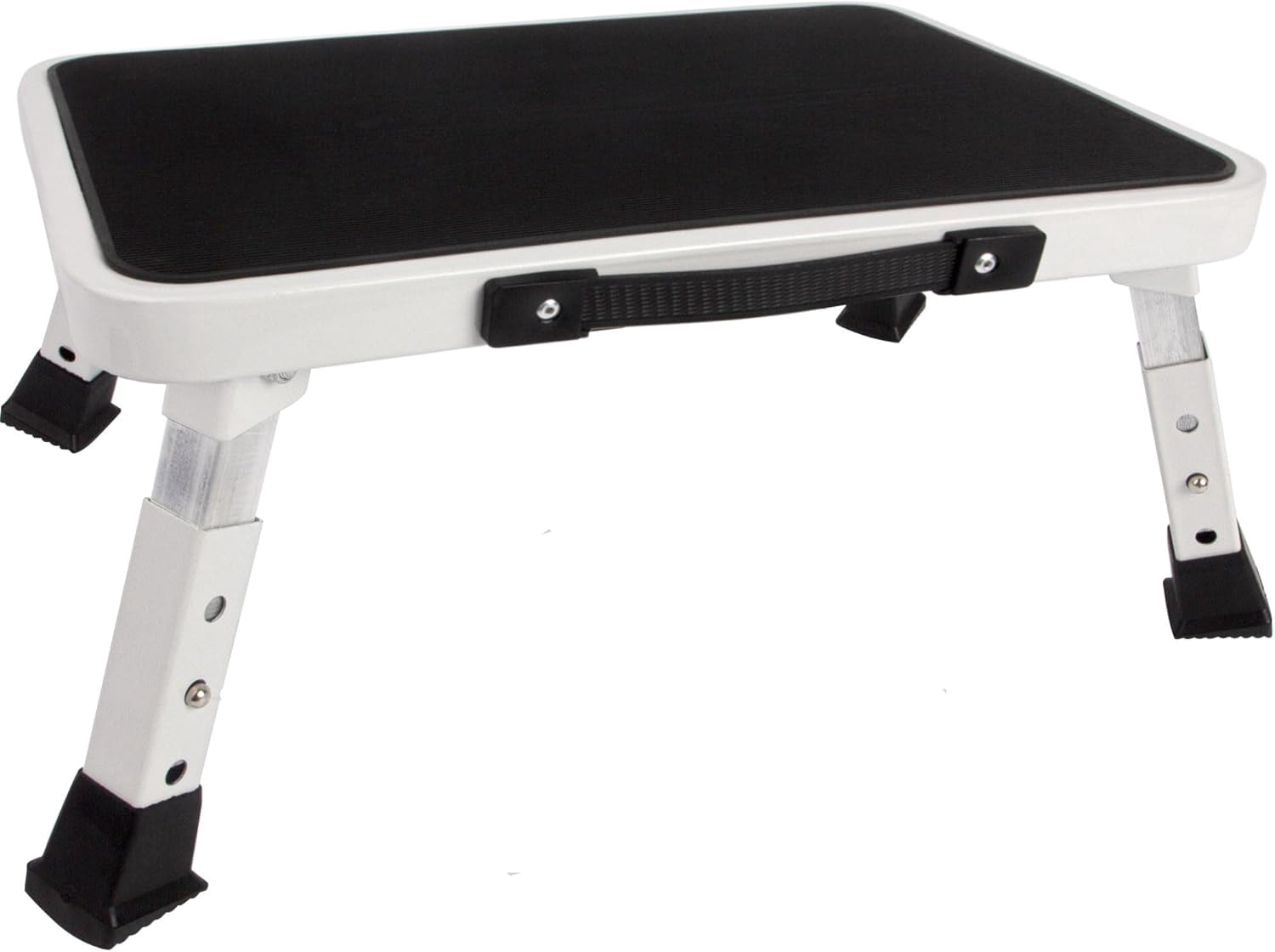Slef Step Rocker Stool Folding Step Stool, Height-Adjustable Step Stool with Non-Slip Platform ...