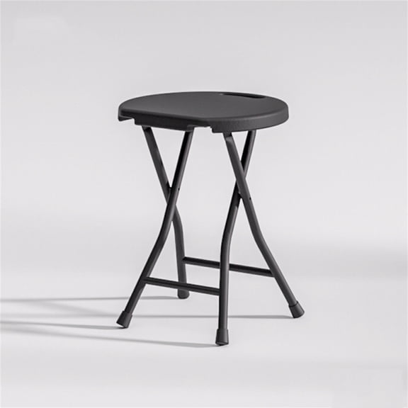 Folding Stool - 550lbs Capacity, Foldable Handle, Portable Heavy Duty, Outdoor/Indoor,Folding Chair with Non-Slip Feet for Camping & Home