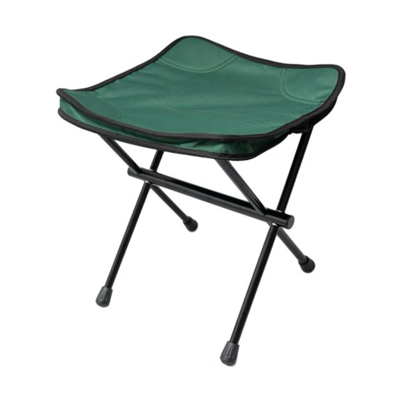 Folding Stool Aluminum Alloy Bracket Ultralight Portable Collapsible Stool Green