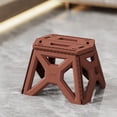 thumbnail image 1 of Folding Stool Portable Foldable Stool Compact Short Stool Outdoor Camping Fishing Stool Thickened Plastic Durable Step Stool for Home Garden Patio, 1 of 5