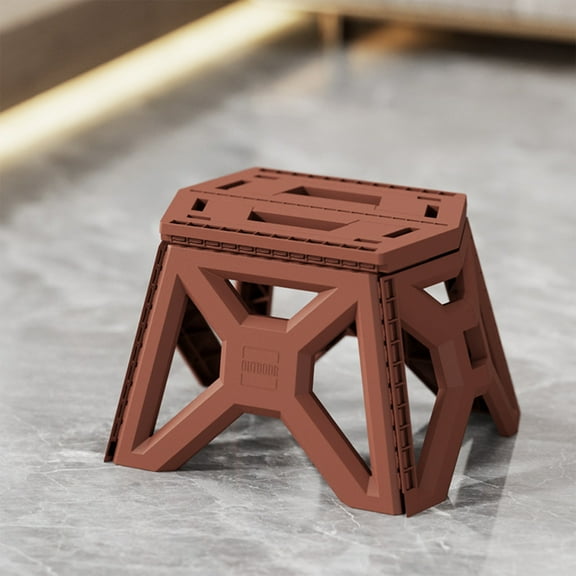 Folding Stool Portable Foldable Stool Compact Short Stool Outdoor Camping Fishing Stool Thickened Plastic Durable Step Stool for Home Garden Patio