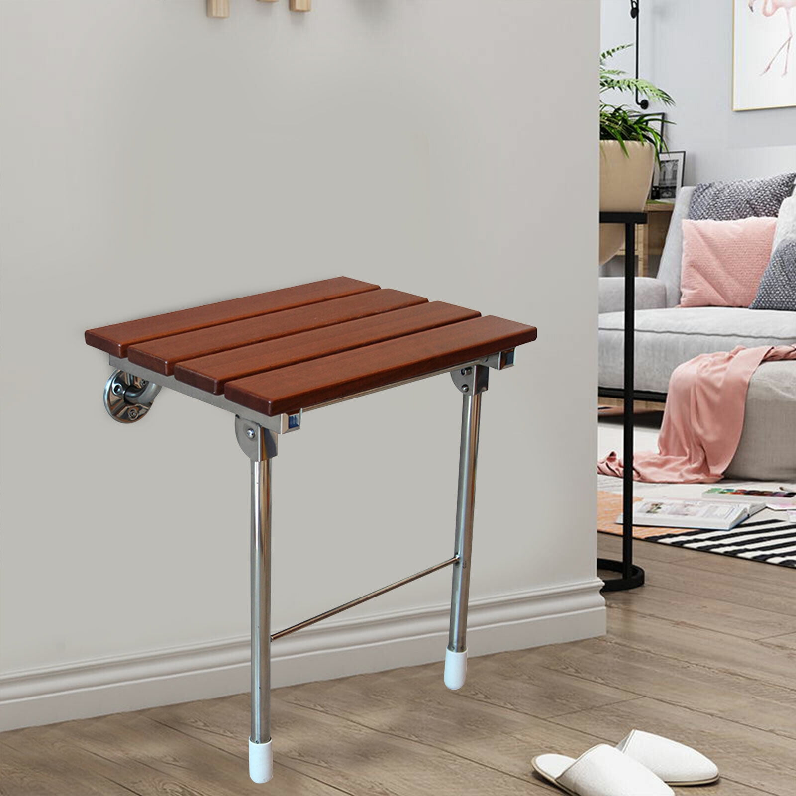 Folding Stool Shower Chair Bench Seat Wall Mounted For Shower Room ...