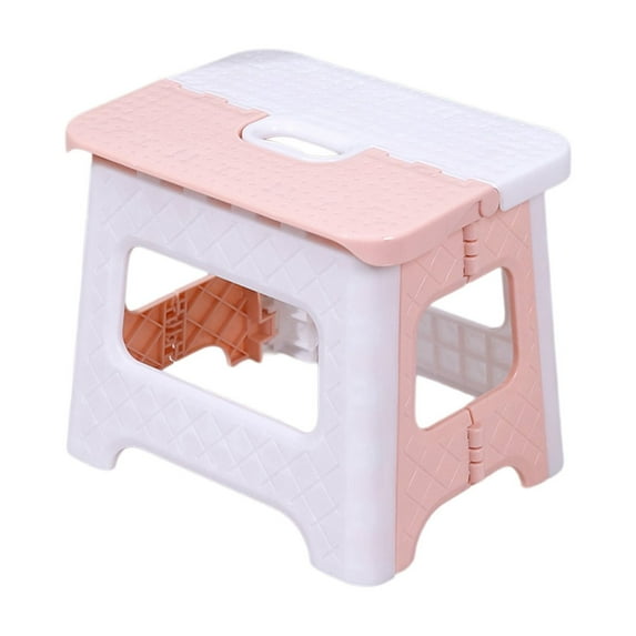 Folding Stool, Space Saving Stool, Portable Compact Seating for Home Office Outdoor, Lightweight Durable Plastic Design