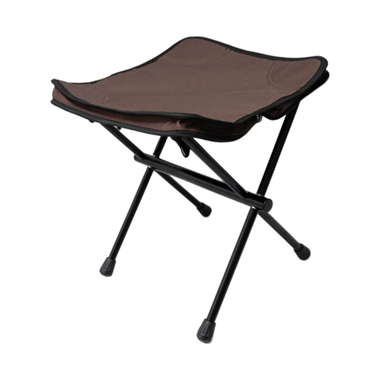 Folding Stool Ultralight Foldable Chair Fishing Stool Folding Camping Chair Brown, Size: 32cmx32cmx34cm