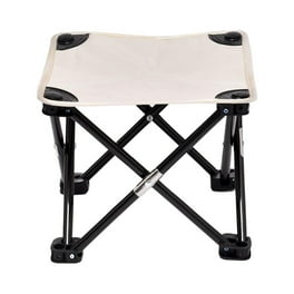 Folding Stool 550lbs Capacity Foldable Stool with Handle Portable Stools for Adults Heavy Duty Folding Chair Outdoor Indoor 18 inch Collapsible Stool for Camping Home Set of 1 Black Walmart