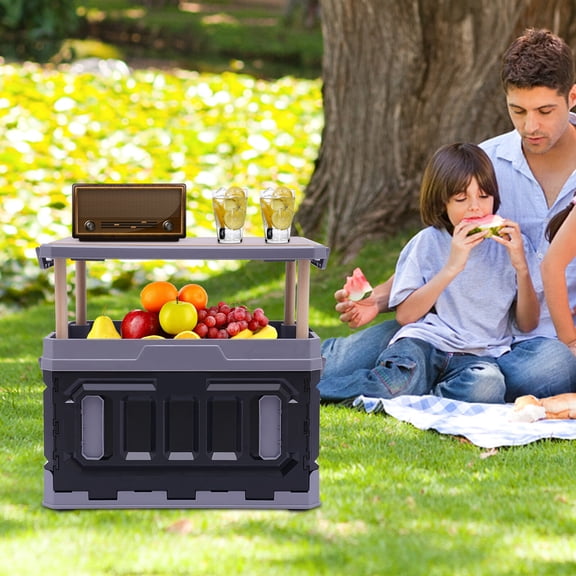 Folding Storage Box Outdoor Portable Camping Collapsible Box Organizers