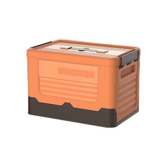 Folding Storage Box with Lid Easy to Store and Transport Foldable Crate Space Saving Clothes and Sundries Organizers