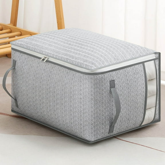 Folding Storage Box with Window & Lid | Drawer-Style Organizer for Closet, Under Bed, Shelf | Non-Woven Fabric | Foldable, Stackable | M, L, XL Sizes