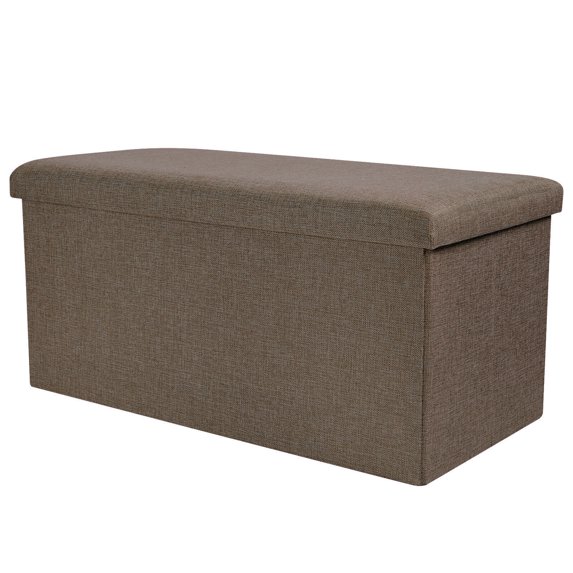 Folding Storage Ottoman Cube Space-Saving Storage Toy Box Foot Rest Stool Seat 30"