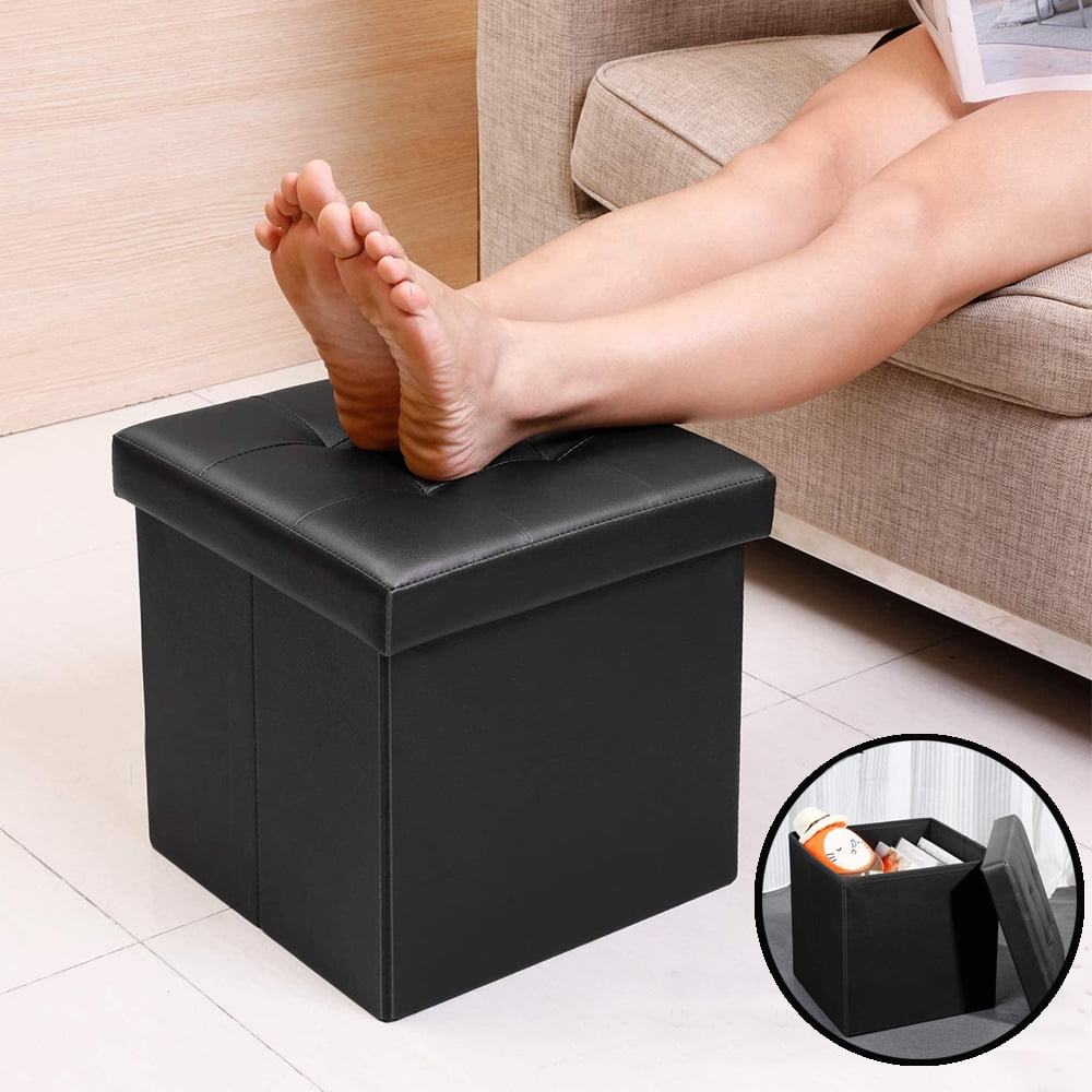 Grey Foot Stool, Small Portable Foot Stool Rest with Handle, Rectangle PU  Leather Storage Foot Stools with Plastic Legs, Padded Footstool Small Step  Stool for Living Room, Bedroom, Office, Desk, Patio price