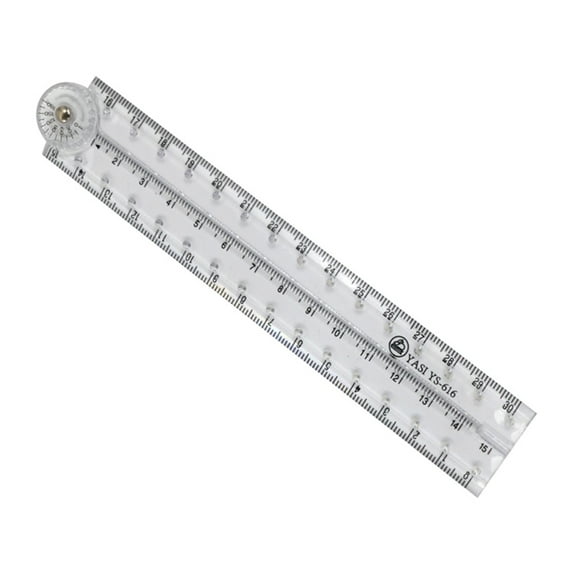 Folding Straight Ruler, 3Pcs Foldable Rulers 30cm Drawing Ruler Clear Flexible Folding Ruler for Office & Students Use