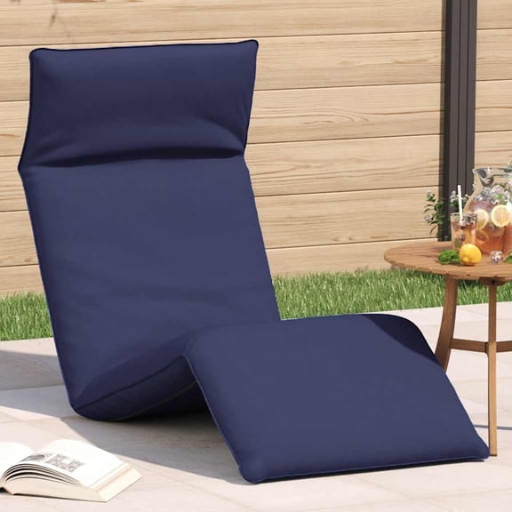 Folding Sun Lounger Pink 175x54x8.5 cm Oxford Fabric with Water Repellent Upholstery, Manual 5-Position Reclining Floor Chair for Garden Beach Yoga