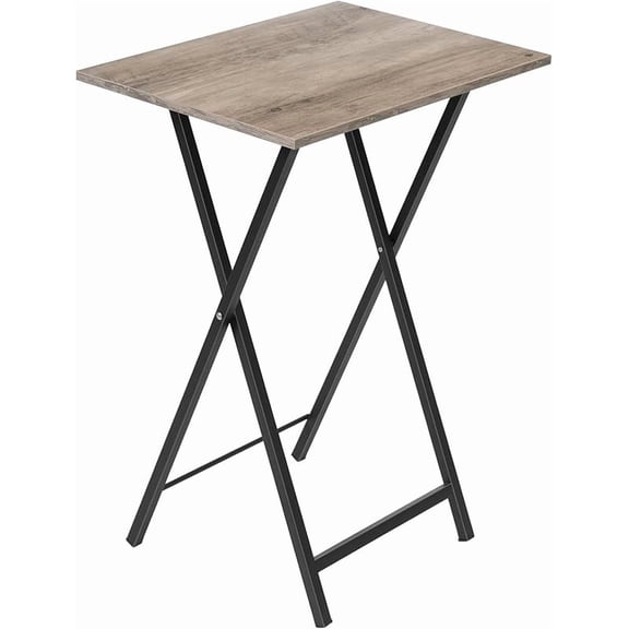 Folding TV Table, TV Tray, Stable Snack Table for Small Space, Portable Sofaside Desk, Easy Assembly and Storage, Ideal for Snacks and Meals in Living Room