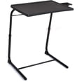 thumbnail image 1 of Folding TV Tray Table - Comfortable TV Dinner Tray On Bed & Sofa, Computer, Conference, Office Study Desk with 6 Height Angle Adjustments Black, 1 of 9