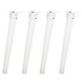thumbnail image 1 of Folding Table Base Legs for Bed Adjustable Pocket Door Hardware Portable White Iron 4 Pcs, 1 of 6