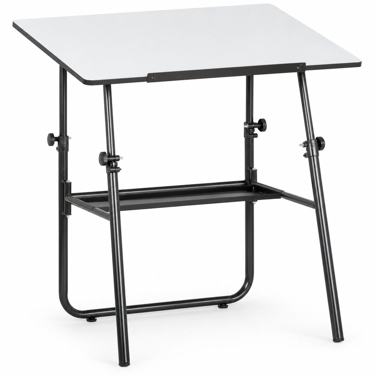 Folding Table, Black - Portable Utility Table for Home Office, Space ...