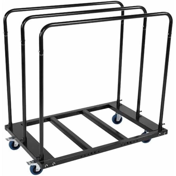 Folding Table Cart, 1800lb Panel Carts with Swivel Wheels, Heavy Duty Drywall Cart for Moving Lumber, Folding Table, Sheetrock, 10 Table Capacity for Hotels, Factories, Warehouses$$Tools