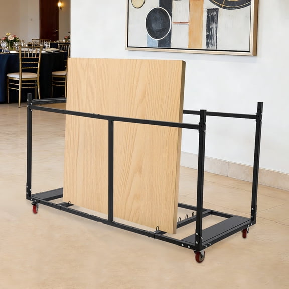 Folding Table Cart, Folding Table Trolley, Table Cart 194*80*112cm/76.4*31.5*44in