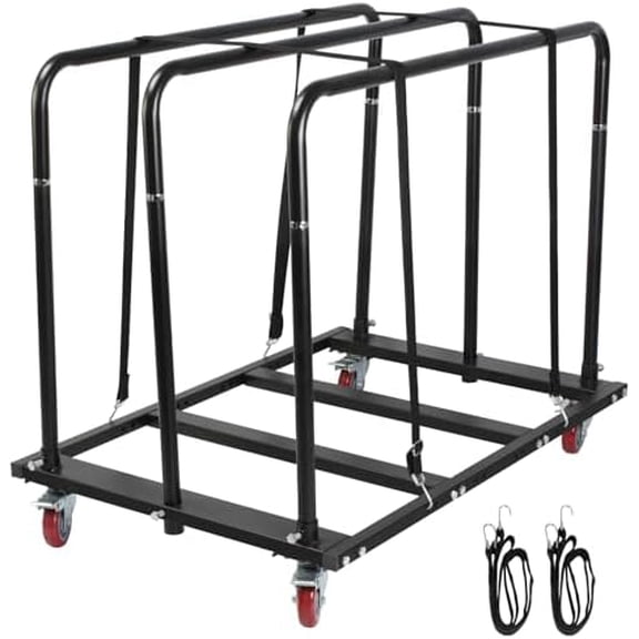Folding Table Cart, Panel Cart with Swivel Wheels, Heavy Duty Planer cart with 1800LBS & 10 Table Capacity for Party, Banquets, Conferences, and Events$$Tools