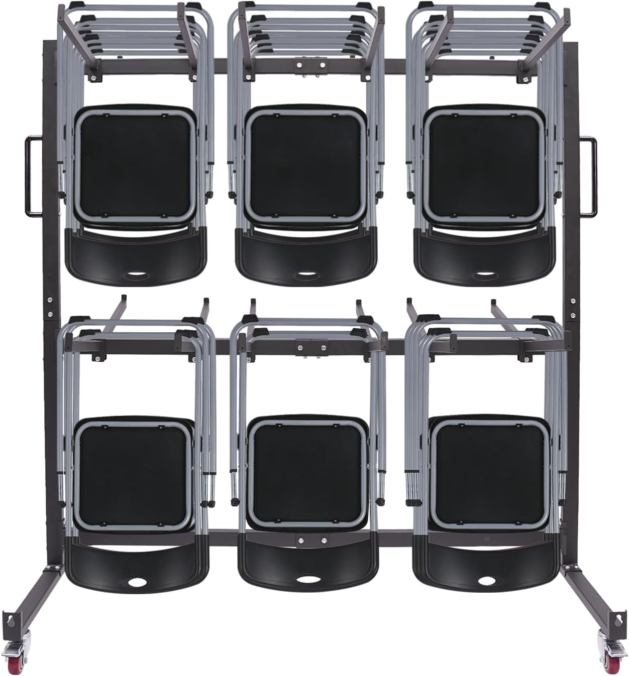 Folding Table and Chair Cart,Two Tier Folding Chair and Table Storage ...