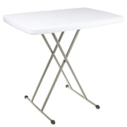 Lavish Home Folding Table - Lightweight Portable Folding Desk - Small Plastic Table for TV Tray, Playing Cards, and Craft Room, White