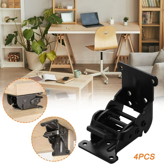 Folding Table, Heavy Duty Folding Bracket For Folding Table Legs, Self-Lock Hinge Hardware With Screws, Lock Extension Support For Furniture Leg Cabinet, Workbench