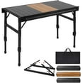 Folding Table, Outdoor Folding Camping Table with Adjustable Legs