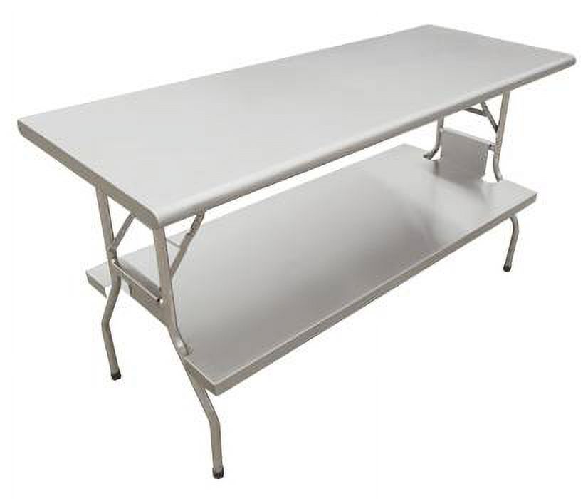 Folding Table Stainless Steel 24 X 60 X 30 5 8 With Undershelf   Folding Table Stainless Steel 24 X 60 X 30 5 8 With Undershelf 9bfe42f2 6fc5 4ac5 87ca D25f367d78a3.8cb52f0208b14c8768cfff33f685cfb1 